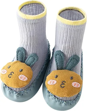 Spring and Summer Children Infant Shoes Soft Soles Non Slip High Top Breathable Comfortable Cute Slip on Shoes Size 4