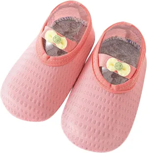 Spring and Summer Children Infant Toddler Shoes Boys and Girls Lightweight Mesh Breathable Comfortable Cute Bow Solid Color Infant Shoes Size 4