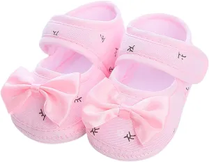 Spring and Summer Children Infant Toddler Shoes Girls Floor Sports Shoes Solid Color Bow Toddler Size 8 Tennis Shoes