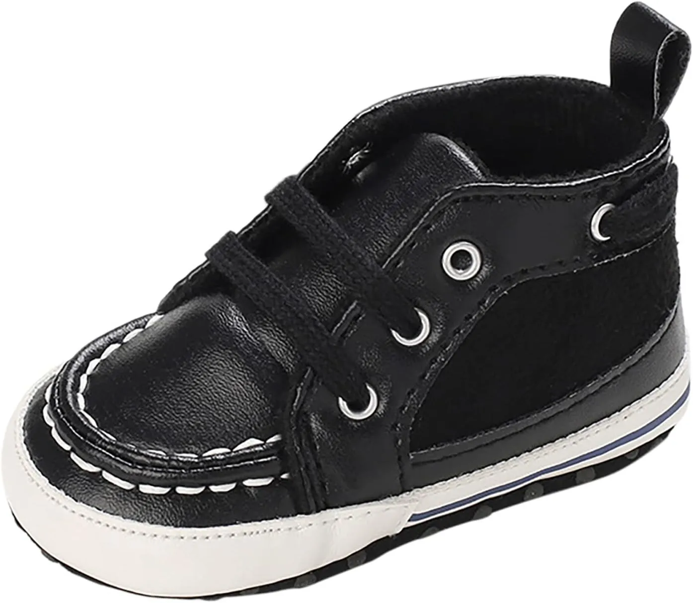 Spring and Summer Children Infants Girls Boys Casual Shoes Round Toe High Top Comfortable Lace Up Colorblock Stepping Stone Shoes Baby