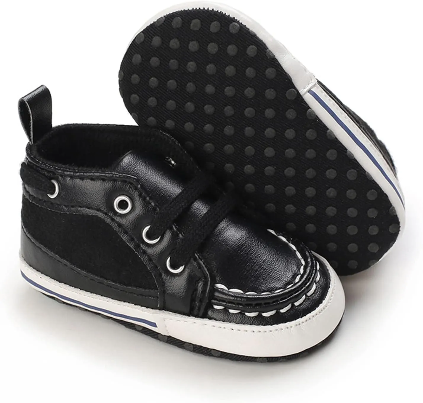 Spring and Summer Children Infants Girls Boys Casual Shoes Round Toe High Top Comfortable Lace Up Colorblock Stepping Stone Shoes Baby