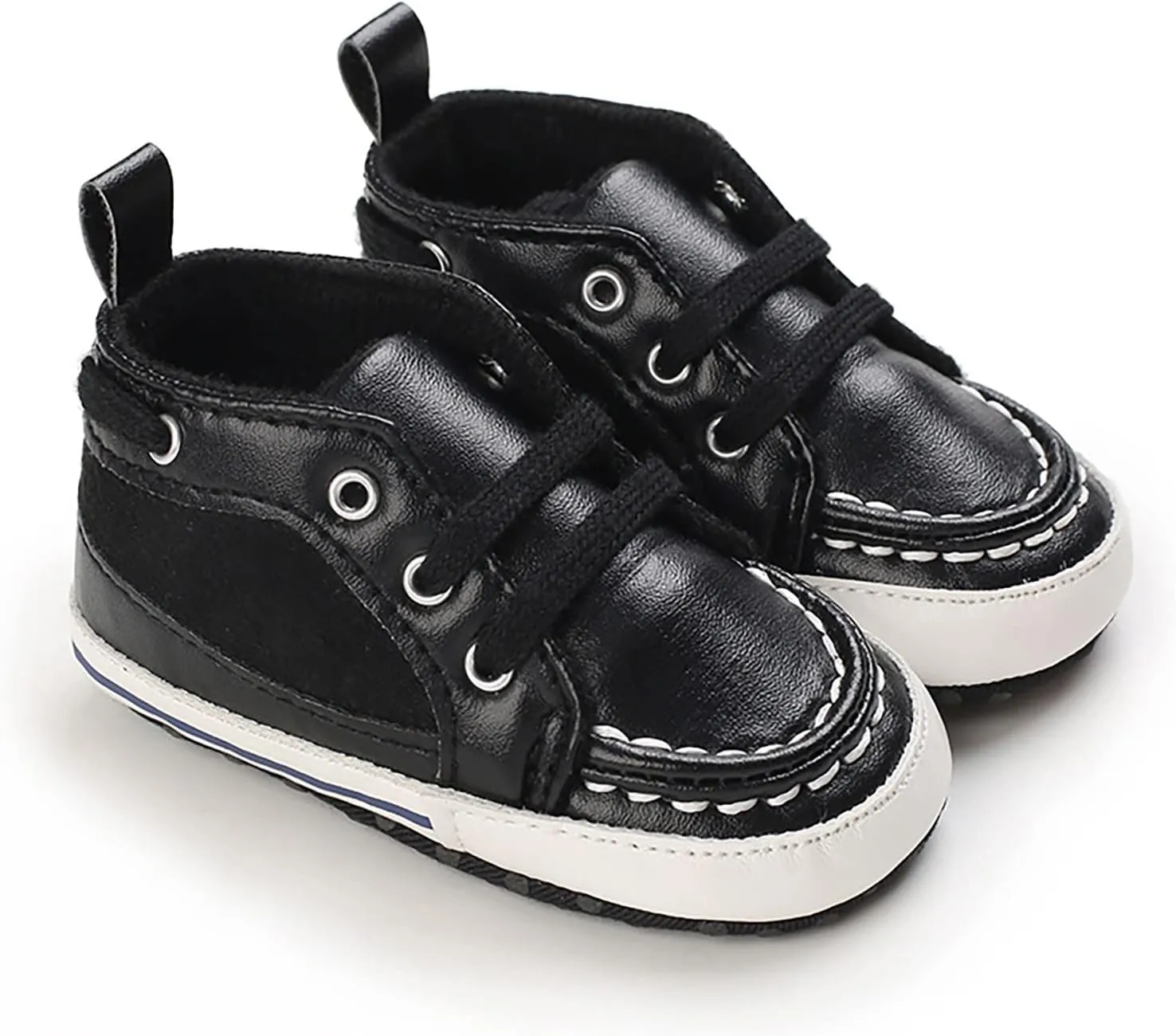 Spring and Summer Children Infants Girls Boys Casual Shoes Round Toe High Top Comfortable Lace Up Colorblock Stepping Stone Shoes Baby