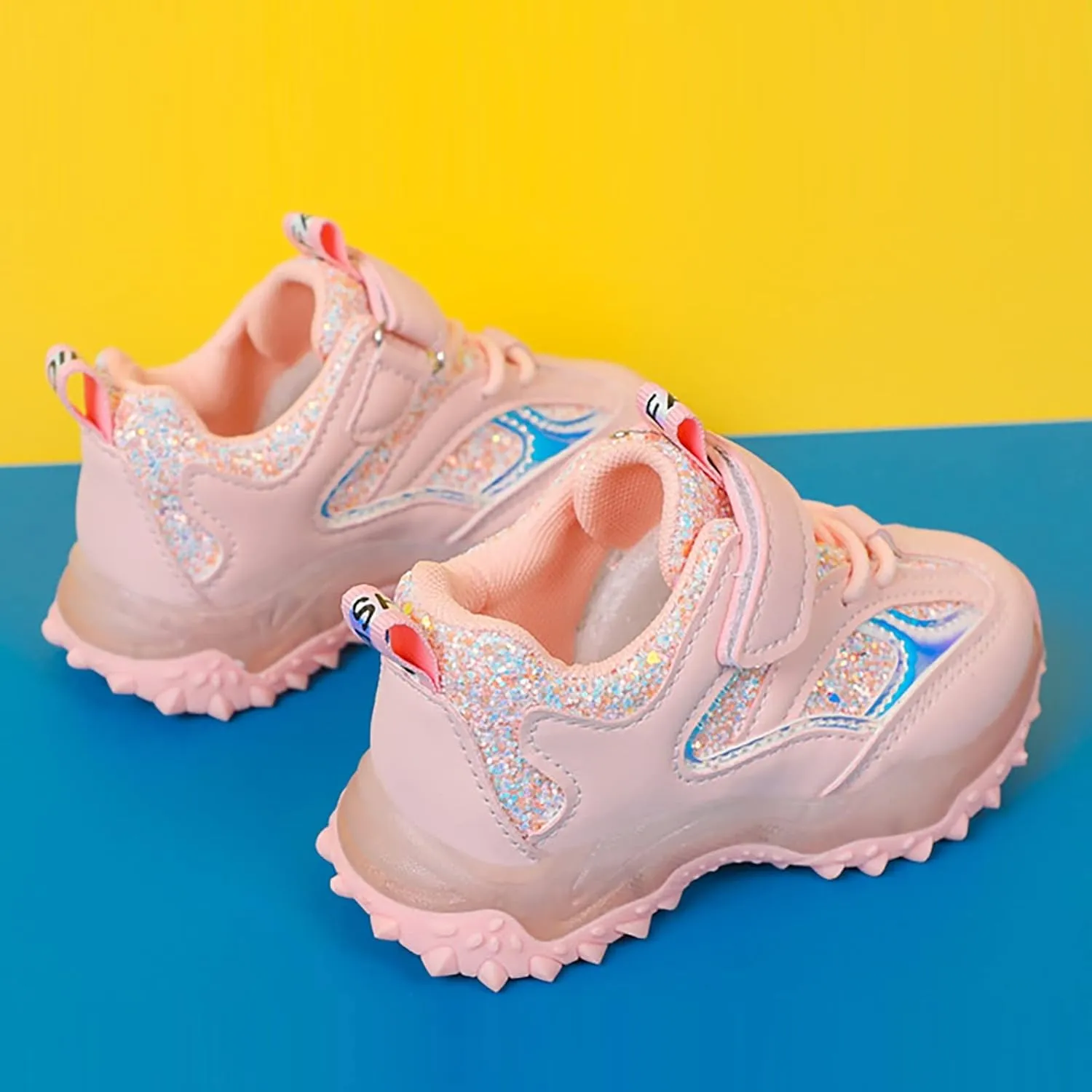 Spring Autumn Non Slip Soft Sole Baby Toddler LED Flashing Lights Shoes Boys Girls Kids Sports Cute Shoes Toddler Girl