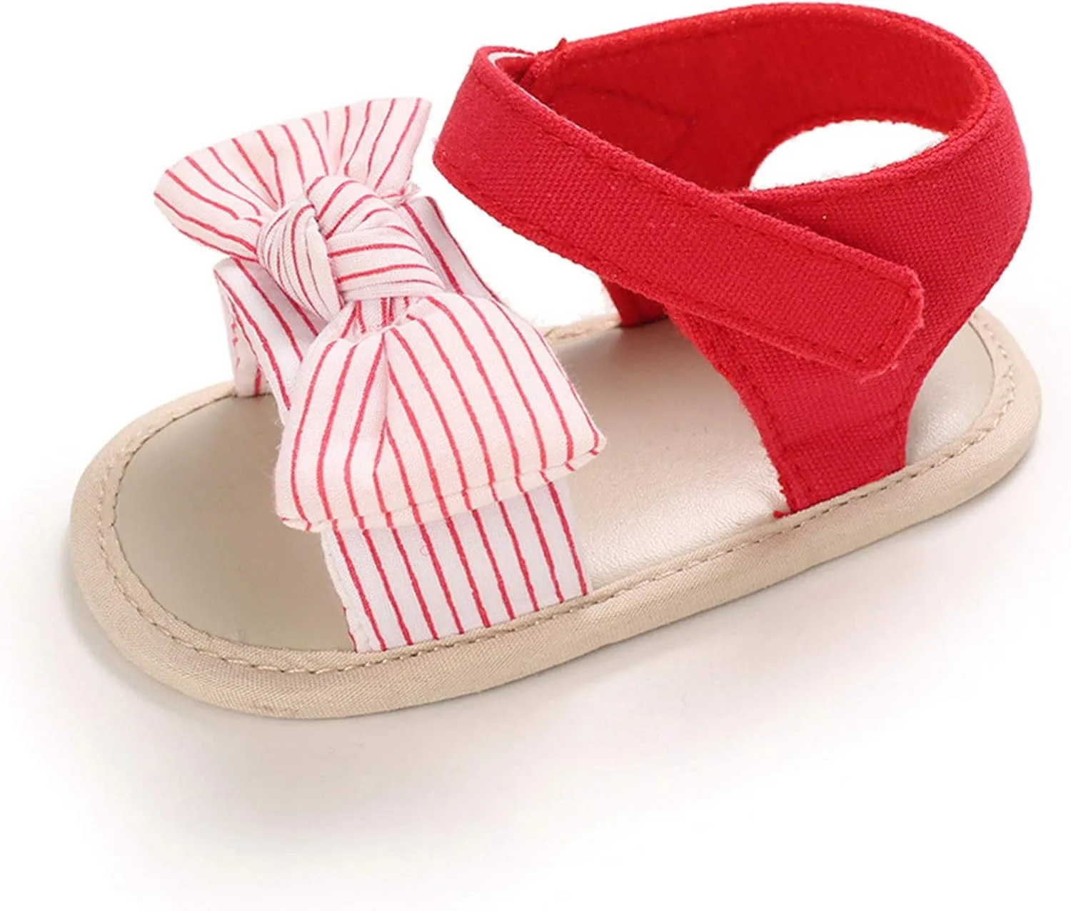 Summer Striped Bow Sandals Baby Sandals Infant Girls Soft sole Non-Slip First Walkers Shoes Walking Shoes