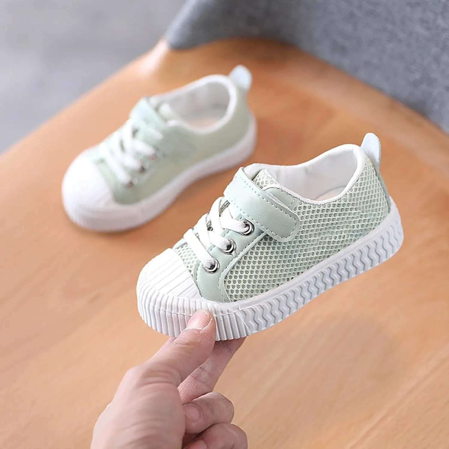 Summer Thin Mesh Rubber Sole Lightweight Breathable Non Slip Children's Casual Sports Shoes Girls Shoes Size 2 Big Kid