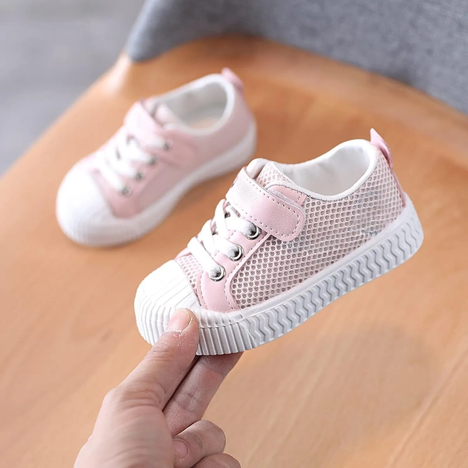 Summer Thin Mesh Rubber Sole Lightweight Breathable Non Slip Children's Casual Sports Shoes Girls Shoes Size 2 Big Kid