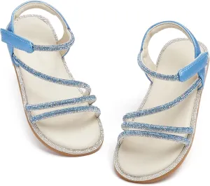 THEE BRON Toddler Girls Dress Sandals Kids Butterfly Floral Summer Sandalias Shoes