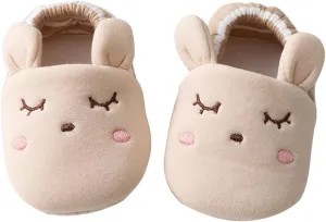Toddler Baby Ear Sock Cotton Slippers Boys Girls Soft Non-slip House Floor Shoes Infant First Wailing Slipper