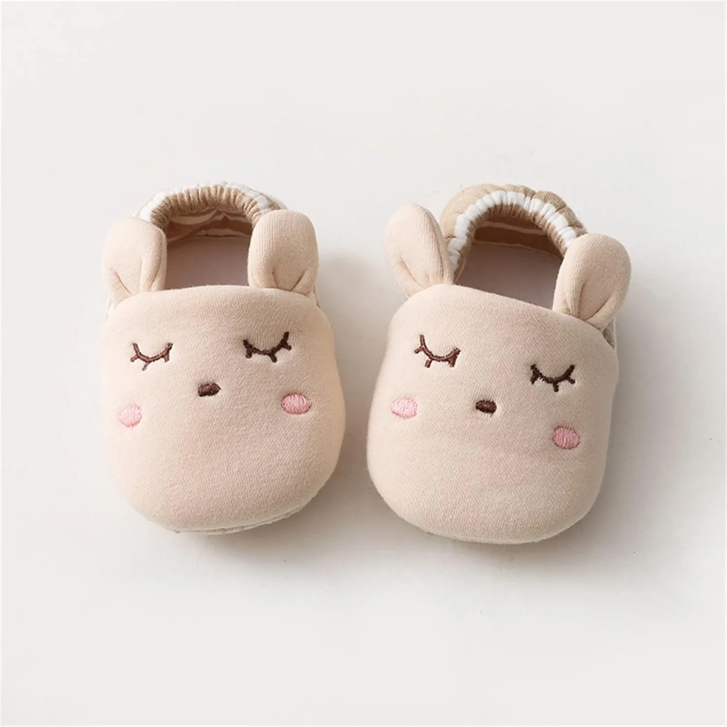 Toddler Baby Ear Sock Cotton Slippers Boys Girls Soft Non-slip House Floor Shoes Infant First Wailing Slipper