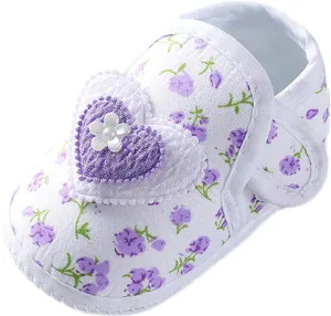Toddler Baby Girls Soft Shoes Infant Toddler Walkers Shoes Bow Princess Shoes Sandals Bowknot Flat Walkers Shoes