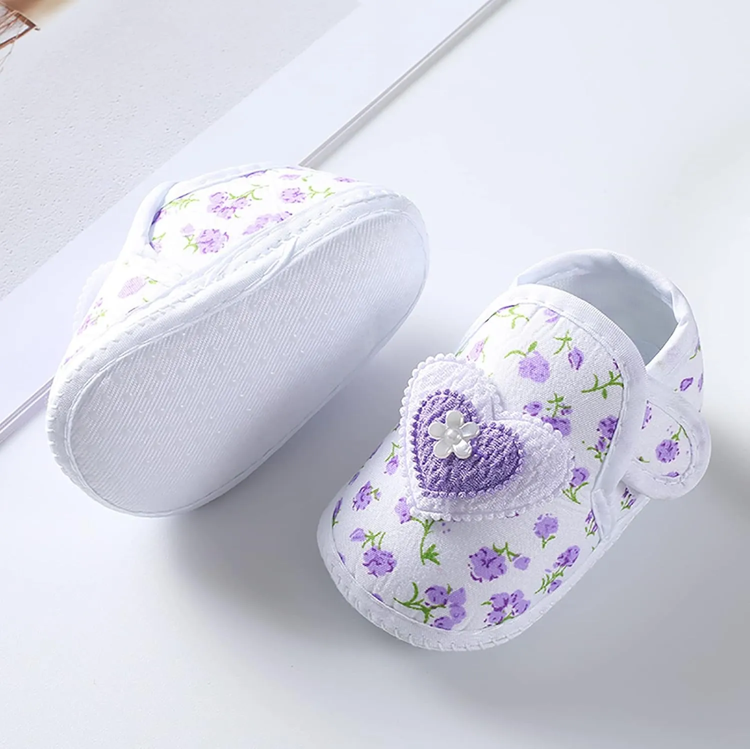 Toddler Baby Girls Soft Shoes Infant Toddler Walkers Shoes Bow Princess Shoes Sandals Bowknot Flat Walkers Shoes