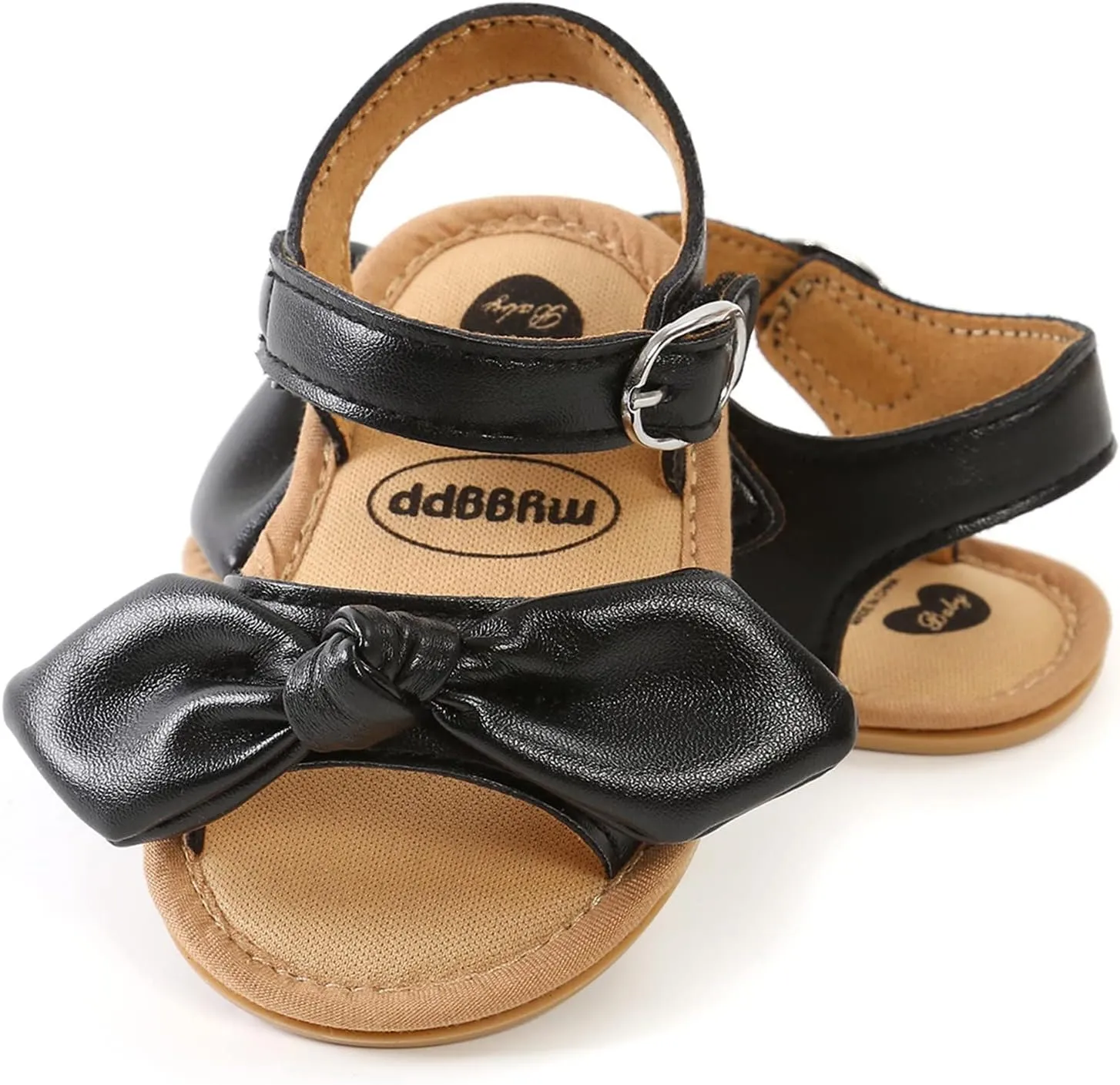 Toddler Baby Kid Girl Boy Sandals Soft Sole Non Slip Prewalkers Casual Beach Shoes Summer Princess (Black, 0-6 Months)