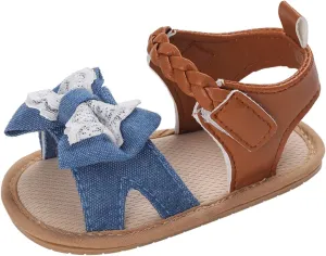 Toddler Baby Kid Girl Boy Sandals Soft Sole Non Slip Sandals Casual Beach Shoes Summer Princess Shoes (Blue, 13)