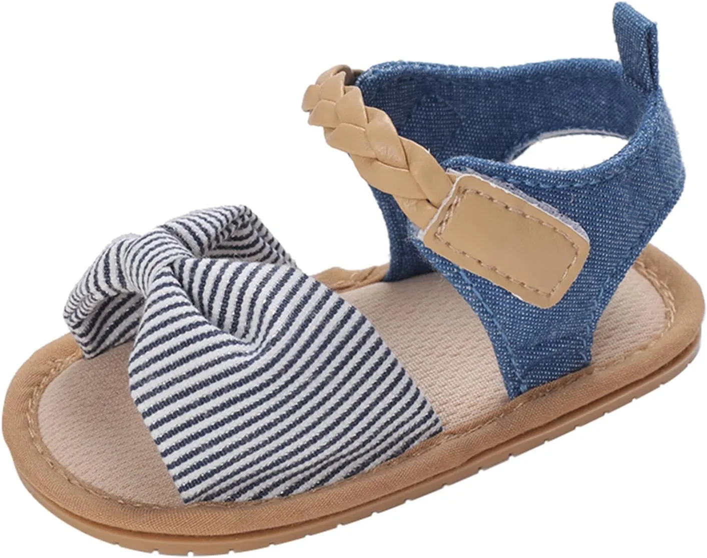 Toddler Baby Kid Girl Boy Sandals Soft Sole Non Slip Sandals Casual Beach Shoes Summer Princess Shoes (Light Blue, 12)