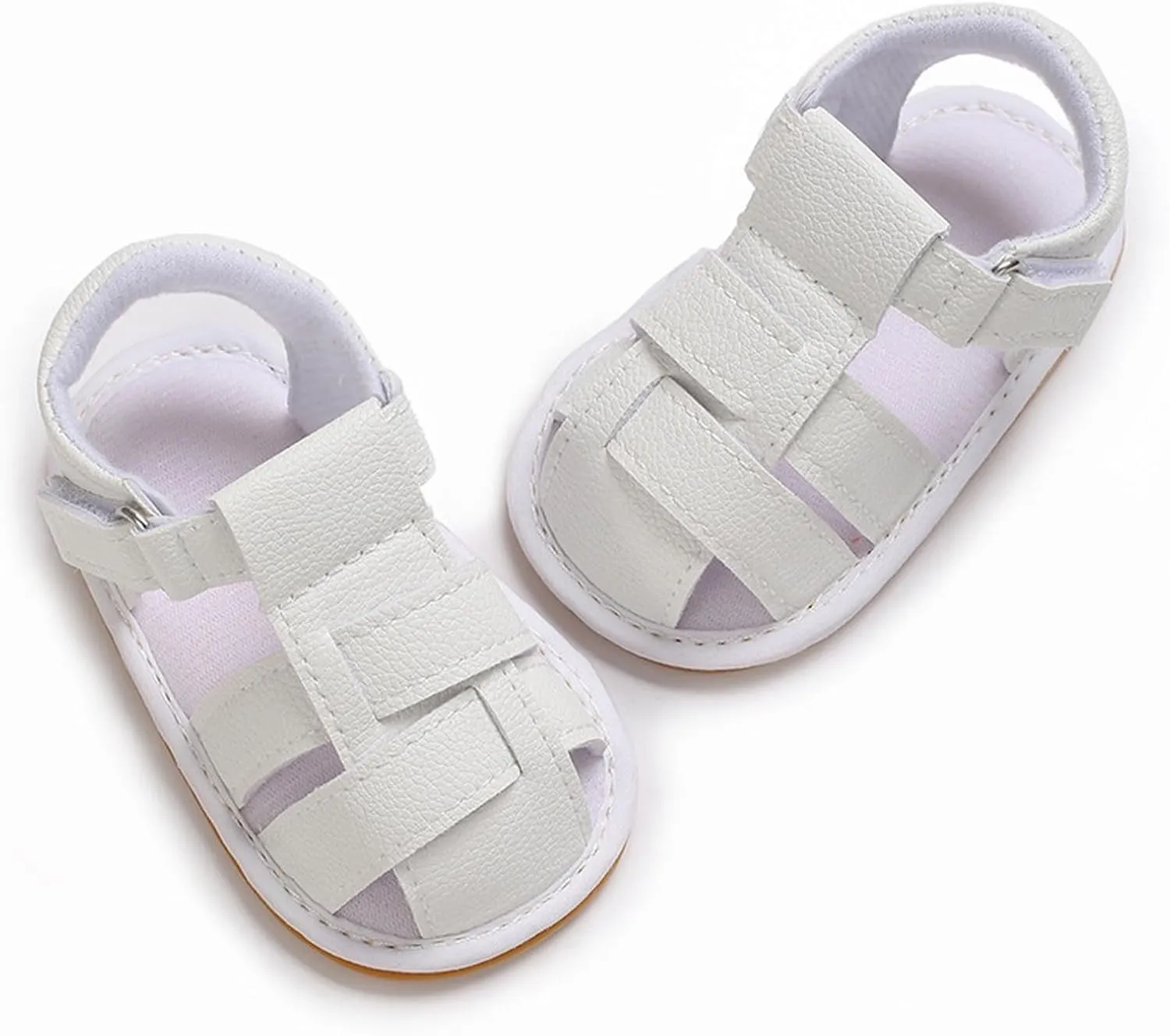 Toddler Boys & Girls Squeaky Sandals Closed Toe Anti Slip Rubber Sole Shoes Baby Sandals 0 12 Months Girls Big Comfort 3