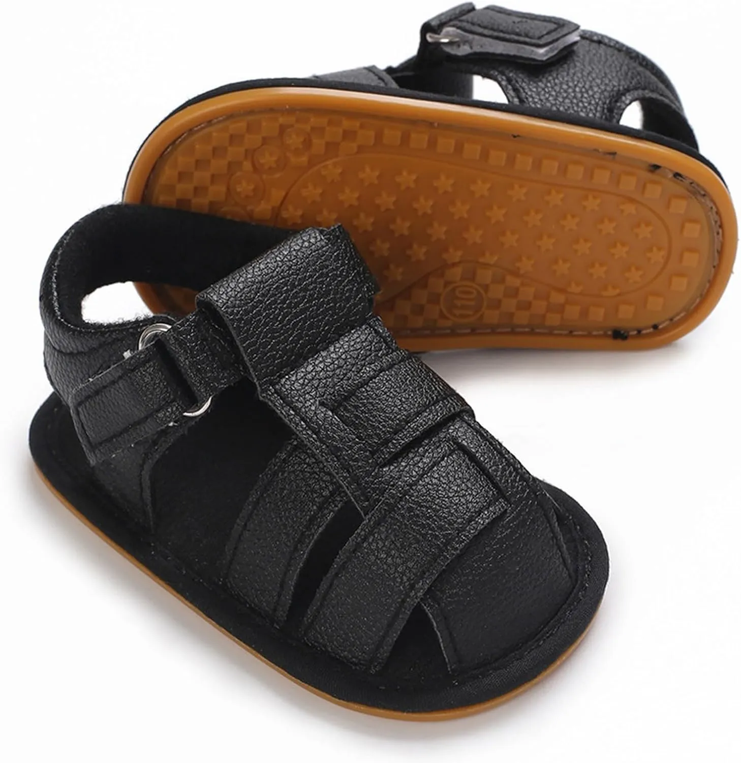 Toddler Boys & Girls Squeaky Sandals Closed Toe Anti Slip Rubber Sole Shoes Baby Sandals 0 12 Months Girls Big Comfort 3