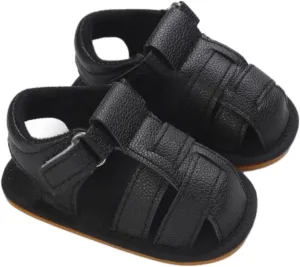 Toddler Boys & Girls Squeaky Sandals Closed Toe Anti Slip Rubber Sole Shoes Baby Sandals 0 12 Months Girls Big Comfort 3