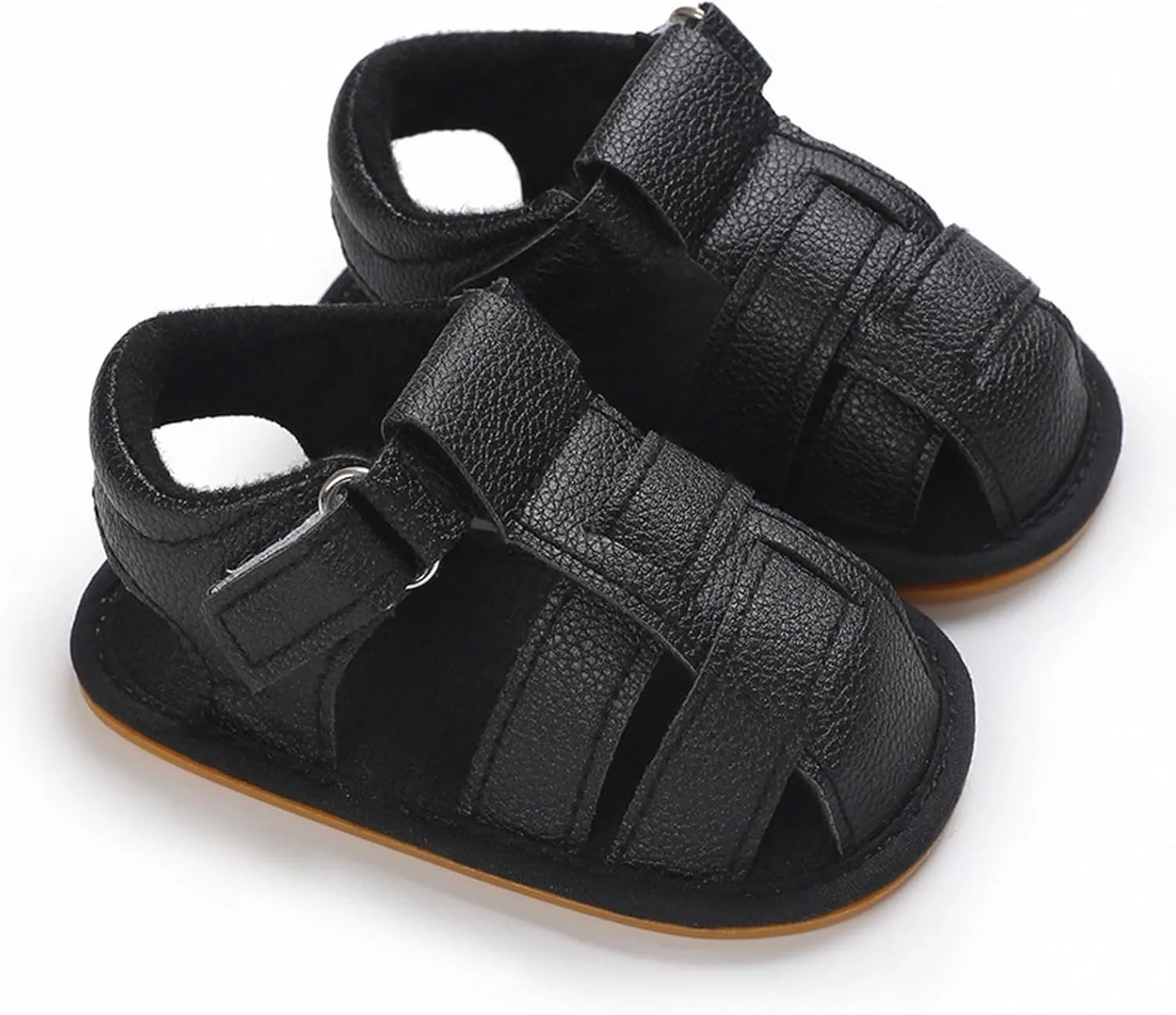 Toddler Boys & Girls Squeaky Sandals Closed Toe Anti Slip Rubber Sole Shoes Baby Sandals 0 12 Months Girls Big Comfort 3