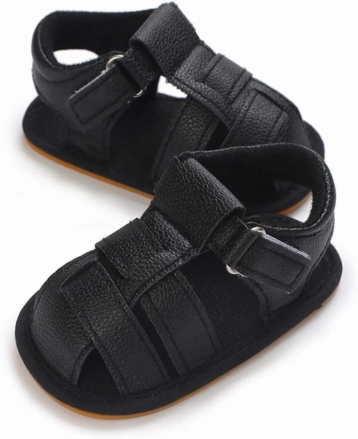 Toddler Boys & Girls Squeaky Sandals Closed Toe Anti Slip Rubber Sole Shoes Baby Sandals 0 12 Months Girls Big Comfort 3