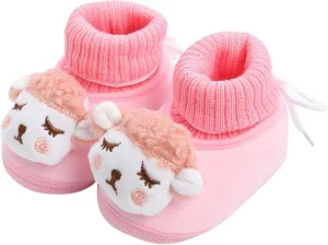 Toddler Cute Cartoon Socks Shoes Boys Girls First Walking Shoes Comfortable Warm Shoes Non Slip Shoes Baby Sock Shoes