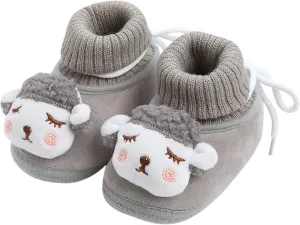 Toddler Cute Cartoon Socks Shoes Boys Girls First Walking Shoes Comfortable Warm Shoes Non Slip Shoes Baby Sock Shoes