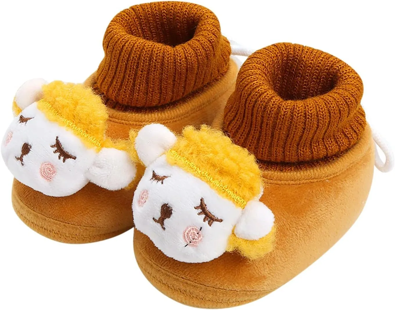 Toddler Cute Cartoon Socks Shoes Boys Girls First Walking Shoes Comfortable Warm Shoes Non Slip Shoes Baby Sock Shoes