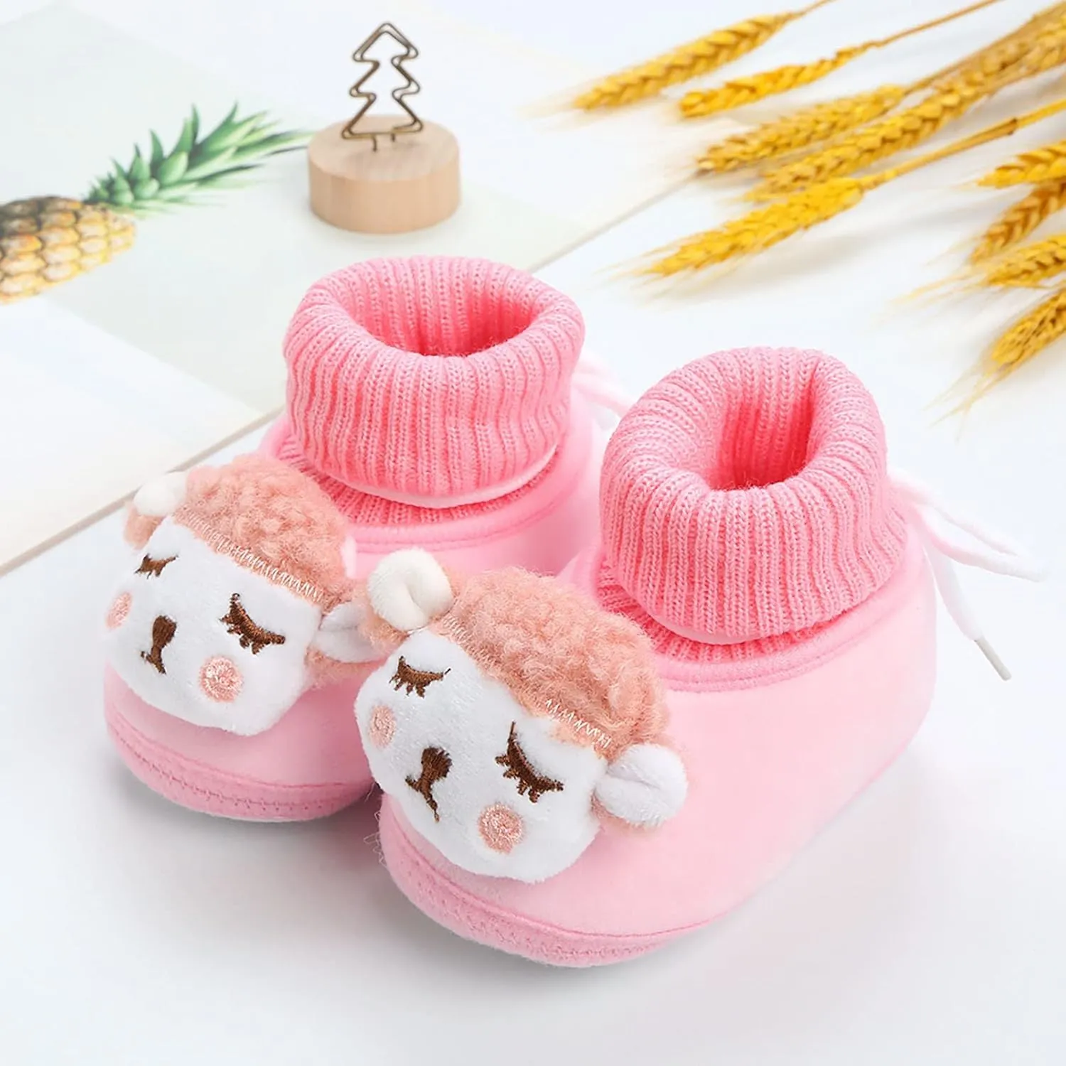Toddler Cute Cartoon Socks Shoes Boys Girls First Walking Shoes Comfortable Warm Shoes Non Slip Shoes Baby Sock Shoes