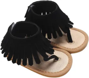 Toddler Sandal Baby Girls Sandals Ruffle Bowknot Premium Soft Sole Open Toe Breathable Summer Kid Water Shoes