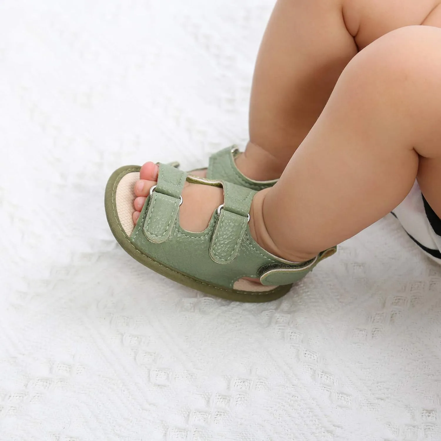 Toddler Soft Foot Warmer Flat Girls Rubber Baby Soft Boys Walking Non-Slip Sandals Sole Shoes Prewalker Baby