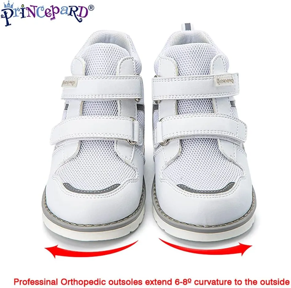 Toddlers Orthopedic Shoes,Kids High-top Corrective Sneakers for Boys and Girls with Arch and Ankle Support, Non-Slip Soles