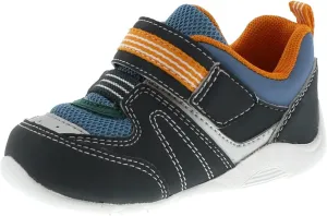 TSUKIHOSHI Neko Baby and Toddler Shoes - Strap-Closure Machine-Washable Baby Shoes with Wide Toe Box & Slip-Resistant, Non-Marking Outsoles, Ages 0-4