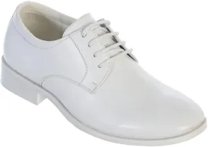 Tuxgear Boys White Dress Shoe with Round Toe Communion and Wedding