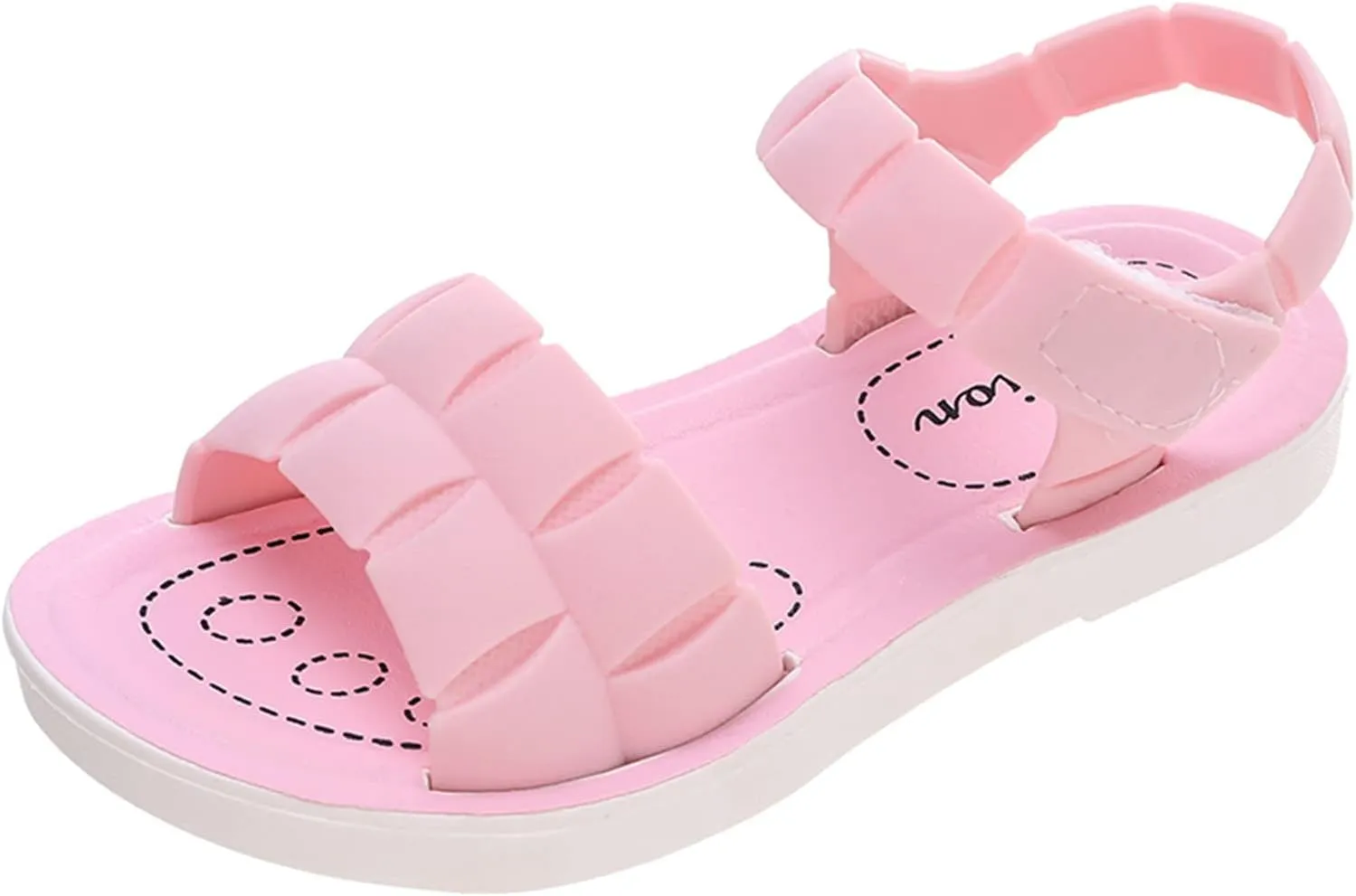 Unisex-Child and Toddler Baby Girls Shoes Soft Sole Non Slip Casual Sandals Princess Summer Beach (Pink, 1 Big Kids)
