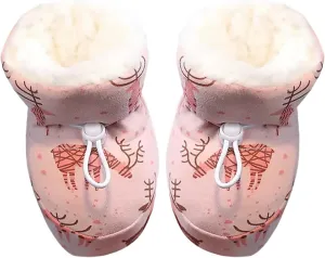 Warm Furry Baby Boots 2024 New Warm Cozy Fleece Baby Booties Winter Snow Anti Slip Soft Sole Warm Sock Baby Shows Girl