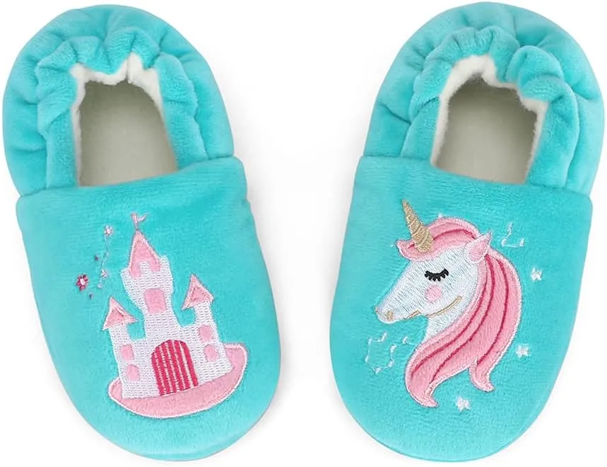 Winter Slippers For Girls Cartoon Animal Slippers Toddler Warm Plush House Shoes Little Kids Home Slippers