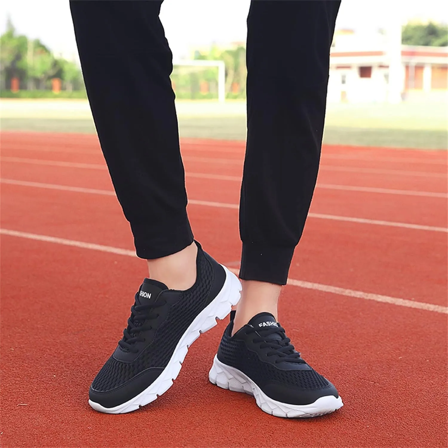 Womens Walking Shoes Lace Up Lightweight Memory Foam Cheer Tennis Shoes Men Slip On Slip On Shoes Casual Slip On Sneakers Waterproof Tennis Shoe Trainers Shoe